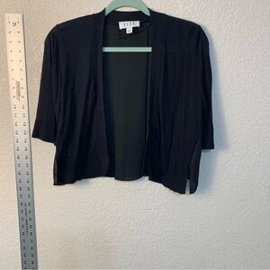 Elle Black crop dressy cover Cardigan